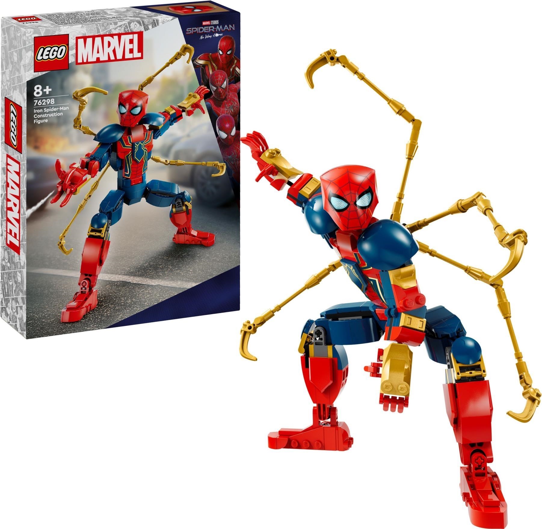 Merchandising Marvel: Lego 76298 - Super Heroes - Iron Spider-Man Construction Figure NUOVO SIGILLATO, EDIZIONE DEL 05/04/2024 SUBITO DISPONIBILE