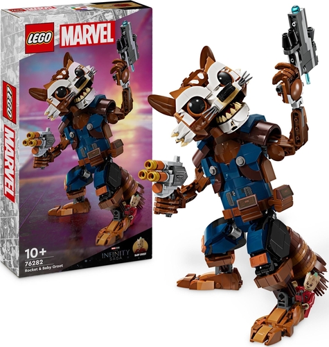 Merchandising Marvel: Lego 76282 - Super Heroes - Rocket E Baby Groot NUOVO SIGILLATO, EDIZIONE DEL 01/01/2024 SUBITO DISPONIBILE