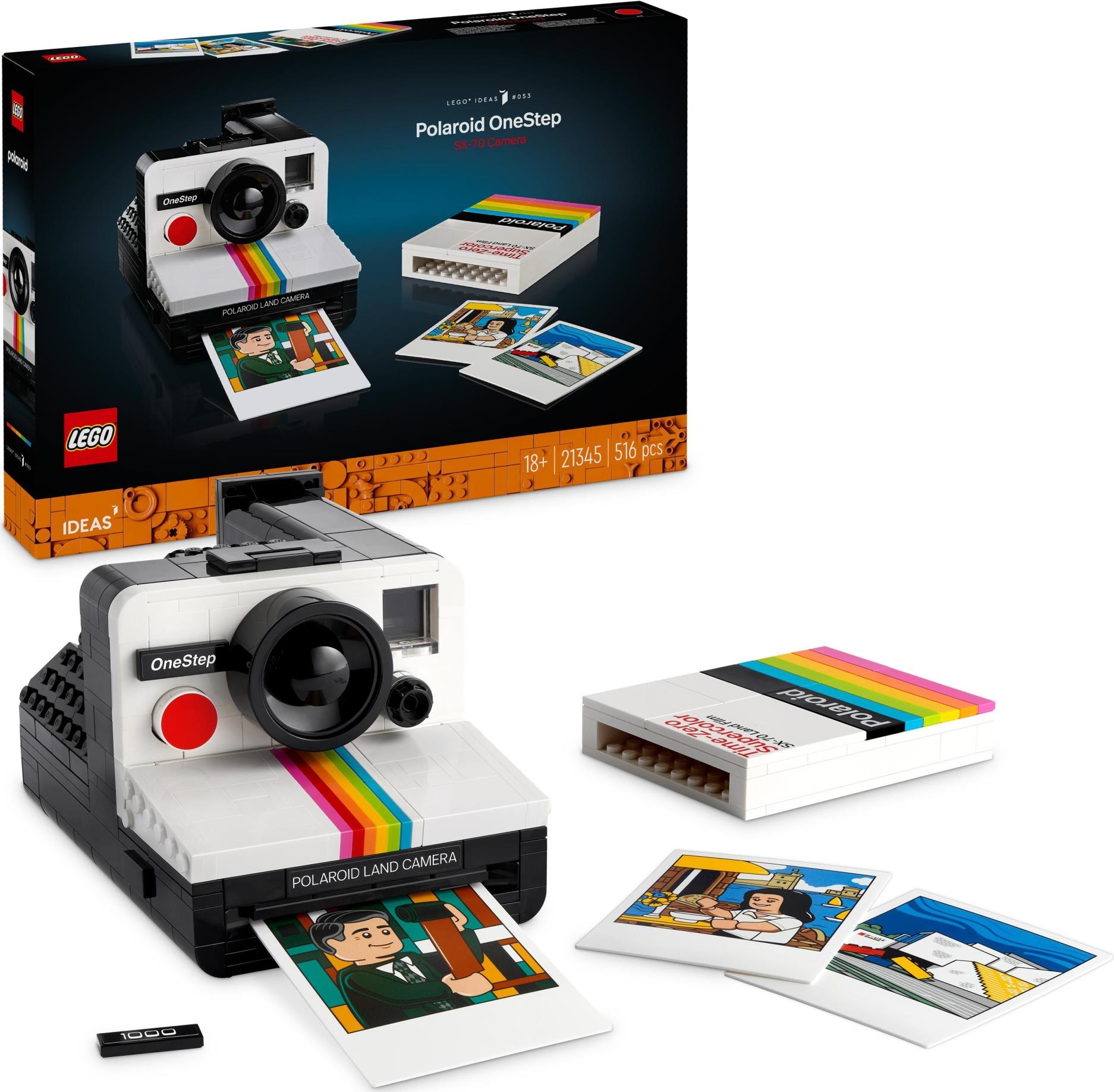 Merchandising Lego: 21345 - Ideas - Fotocamera Polaroid One Step SX-70 NUOVO SIGILLATO, EDIZIONE DEL 01/01/2024 SUBITO DISPONIBILE