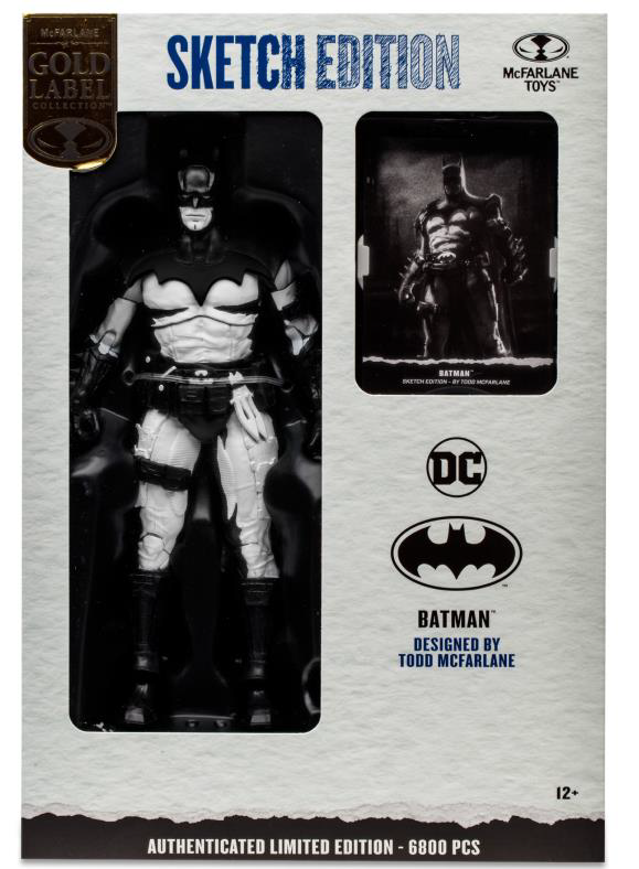 Merchandising Dc Comics: Mcfarlane Toys - Dc Multiverse Line Art 18Cm - Batman Di Todd Mc Farlane (Edizione Limitata) NUOVO SIGILLATO, EDIZIONE DEL 17/11/2023 SUBITO DISPONIBILE