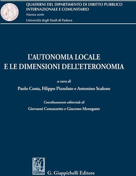 Libri Autonomia Locale E Le Dimensioni Dell'eteronomia (L') NUOVO SIGILLATO, EDIZIONE DEL 12/10/2023 SUBITO DISPONIBILE