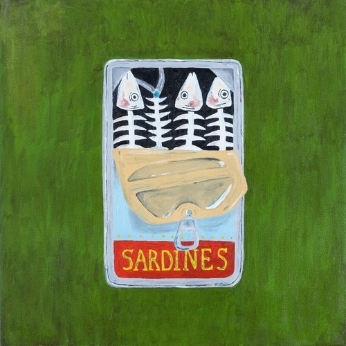 Vinile Apollo Brown & Planet Asia - Sardines (Sardine Green Vinyl) NUOVO SIGILLATO, EDIZIONE DEL 08/12/2023 SUBITO DISPONIBILE