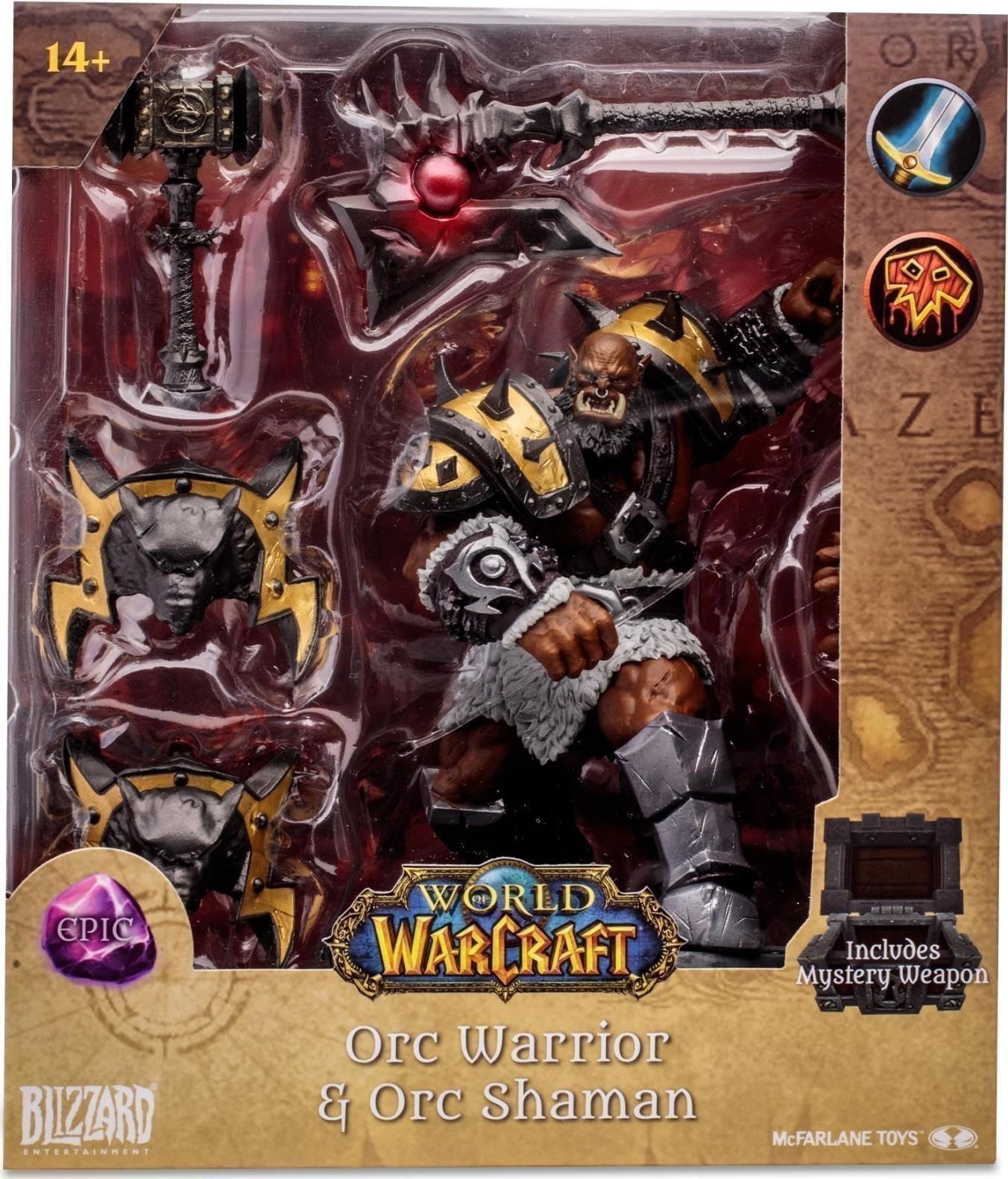 Merchandising World Of Warcraft:  - Wv1 Orc: Shaman Warrior Epic NUOVO SIGILLATO EDIZIONE DEL SUBITO DISPONIBILE