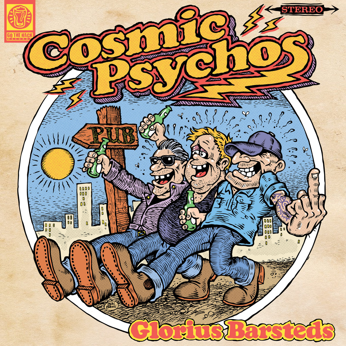 Vinile Cosmic Psychos - Glorius Barsteds (Sand Vinyl) NUOVO SIGILLATO, EDIZIONE DEL 26/10/2023 SUBITO DISPONIBILE