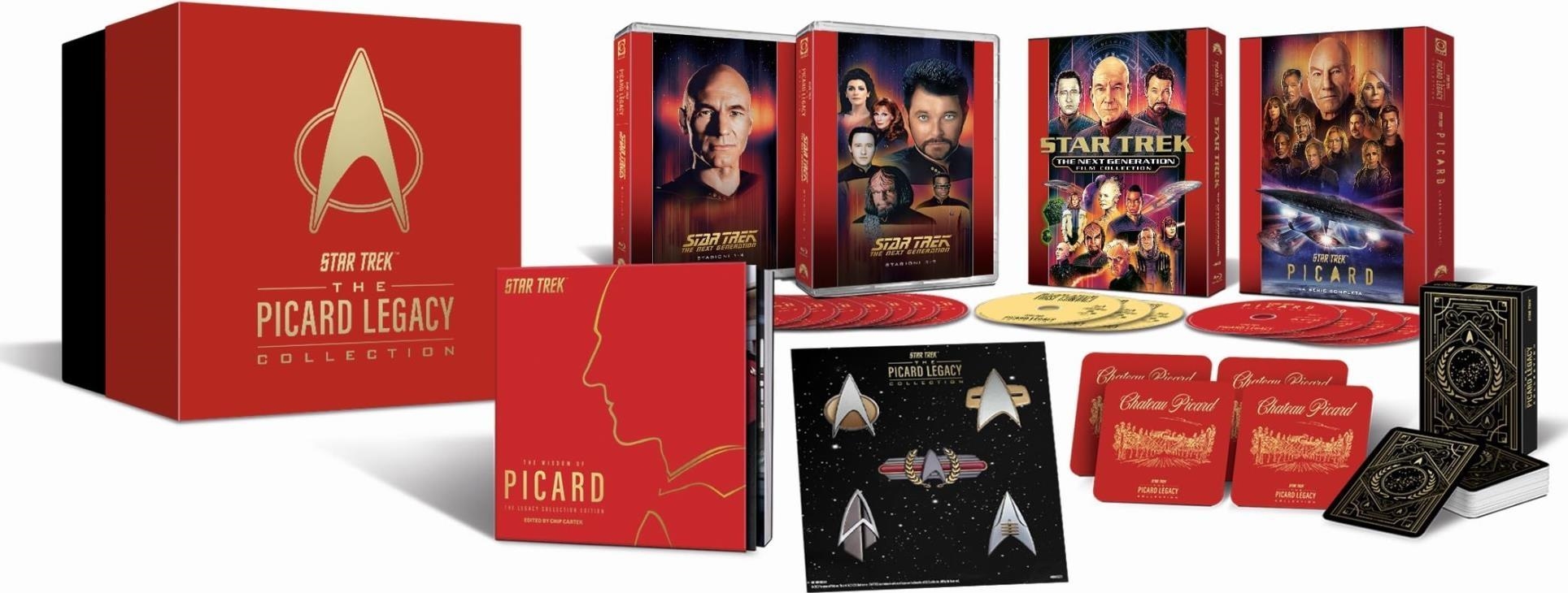 Blu-Ray Star Trek - Picard Legacy Collection (54 Blu-Ray) NUOVO SIGILLATO, EDIZIONE DEL 14/11/2023 SUBITO DISPONIBILE