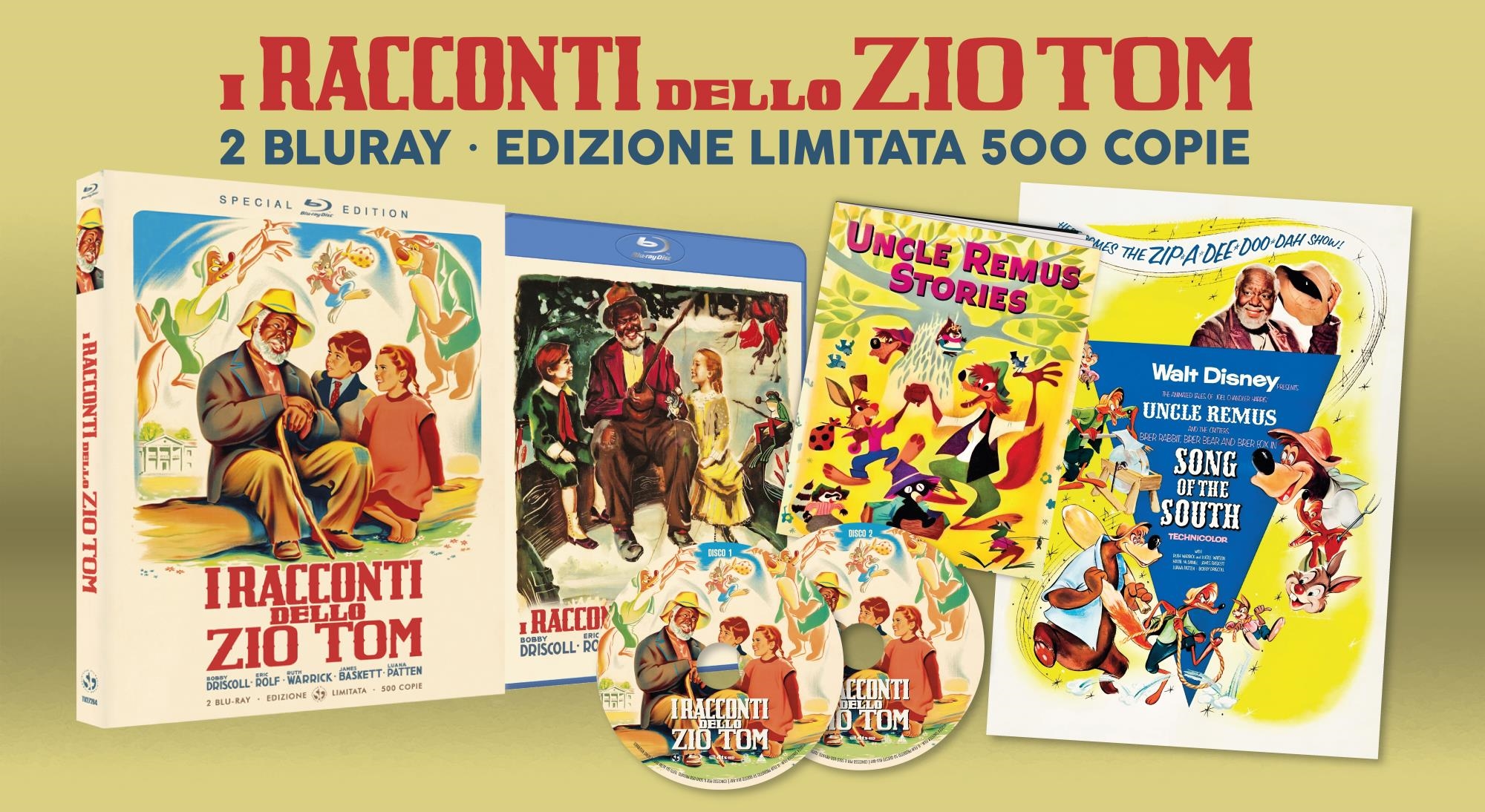 Blu-Ray Racconti Dello Zio Tom (I) (Special Limited Edition) (2 Blu-Ray) NUOVO SIGILLATO, EDIZIONE DEL 24/01/2024 SUBITO DISPONIBILE