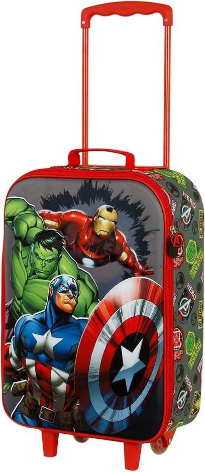 Merchandising Marvel:  - Avengers - Valigia Trolley Soft 3D Invincible NUOVO SIGILLATO SUBITO DISPONIBILE
