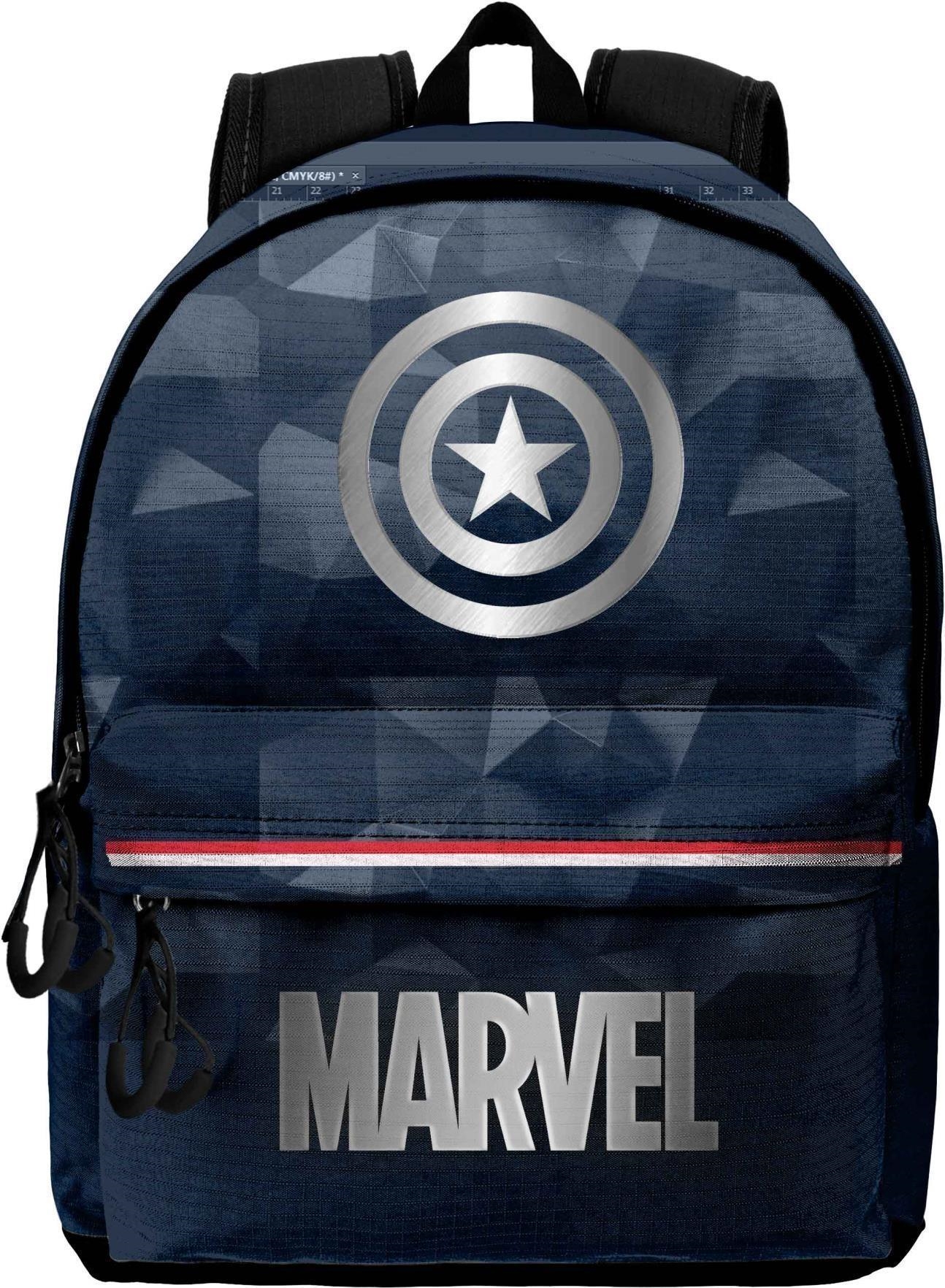 Merchandising Marvel: Karactermania - Captain America - Zaino Hs Silver Metal NUOVO SIGILLATO, EDIZIONE DEL 25/12/2023 SUBITO DISPONIBILE
