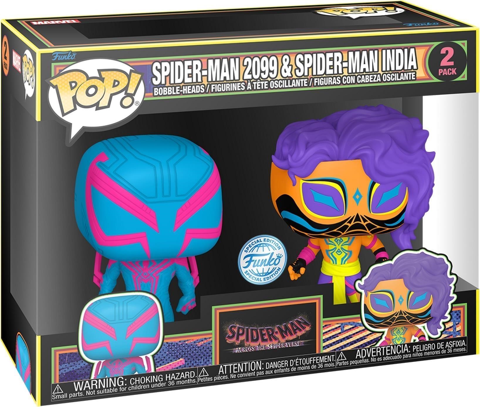 Merchandising Marvel: Funko Pop! - Spider-Man Across The Spiderverse - 2-Pack - Spider-Man & Spider-Man India NUOVO SIGILLATO, EDIZIONE DEL 10/01/2024 SUBITO DISPONIBILE