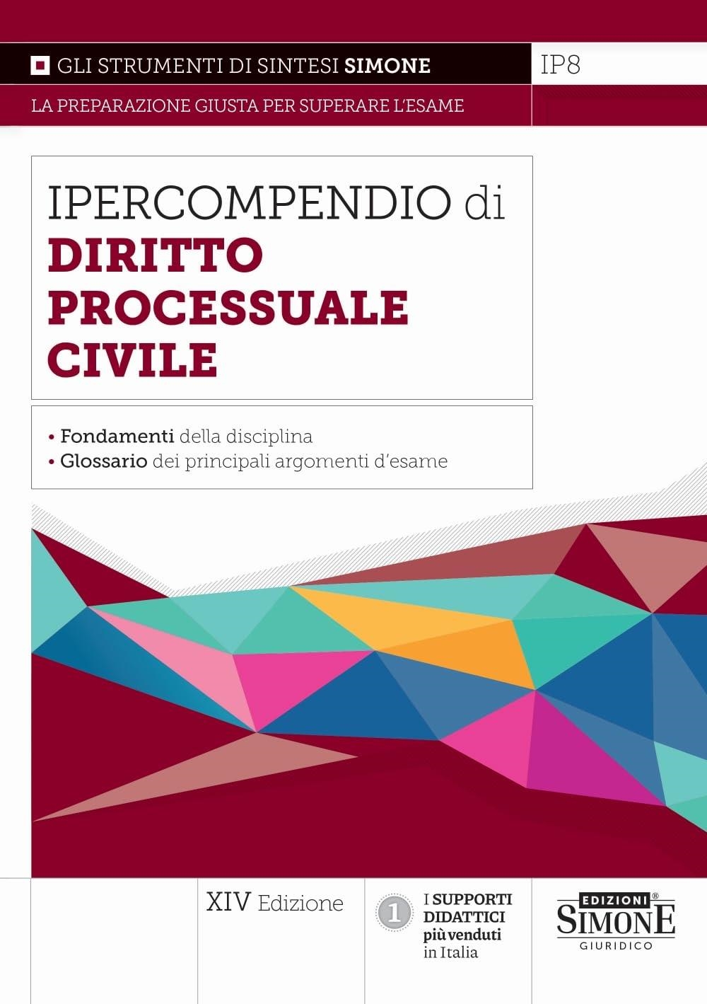 Libri Ipercompendio Di Diritto Processuale Civile NUOVO SIGILLATO, EDIZIONE DEL 04/12/2023 SUBITO DISPONIBILE