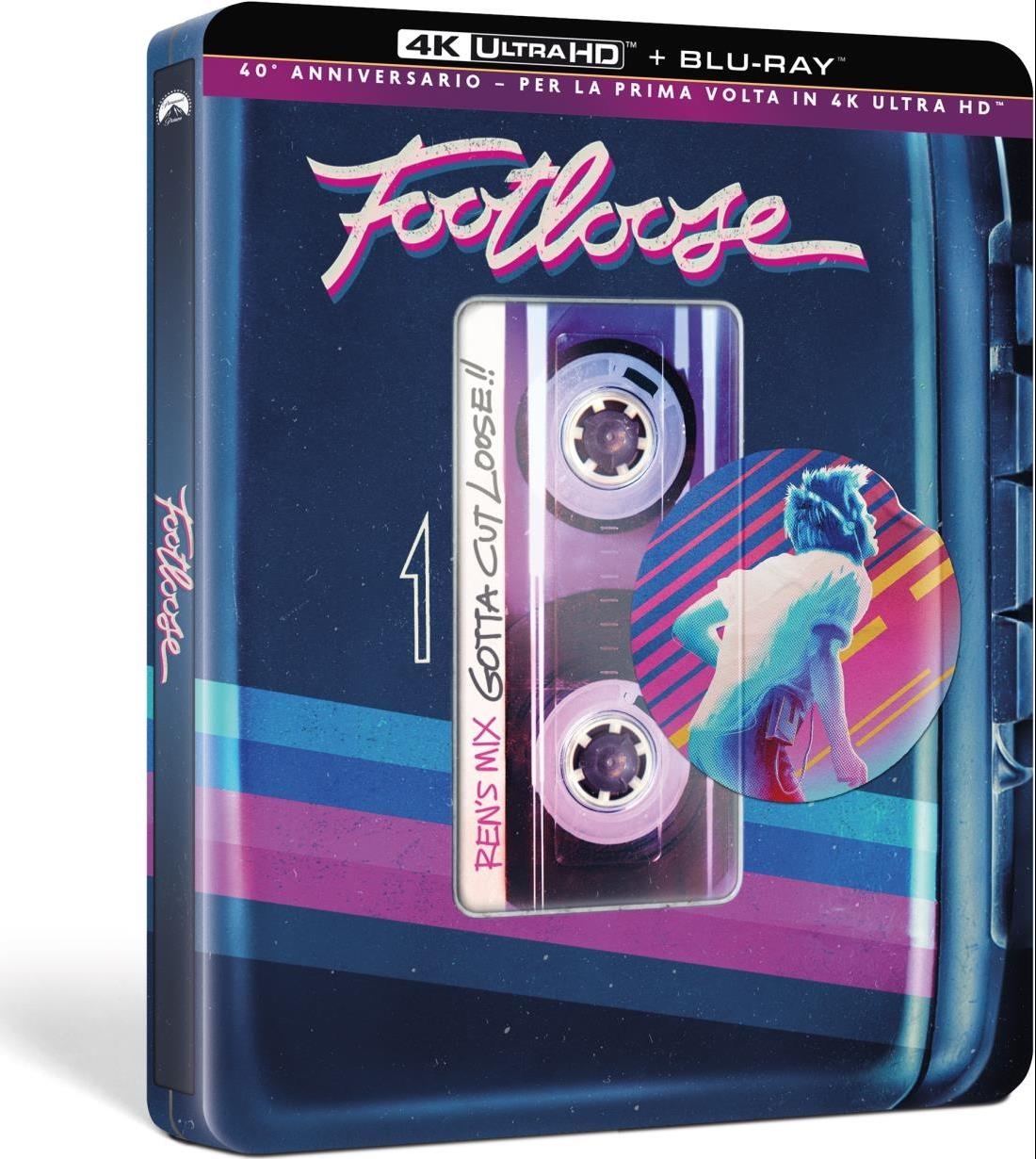 Blu-Ray 4K Uhd Footloose (Edizione 40 Anniversario) (Steelbook) (4K Uktra Hd+Blu-Ray) NUOVO SIGILLATO, EDIZIONE DEL 15/02/2024 SUBITO DISPONIBILE