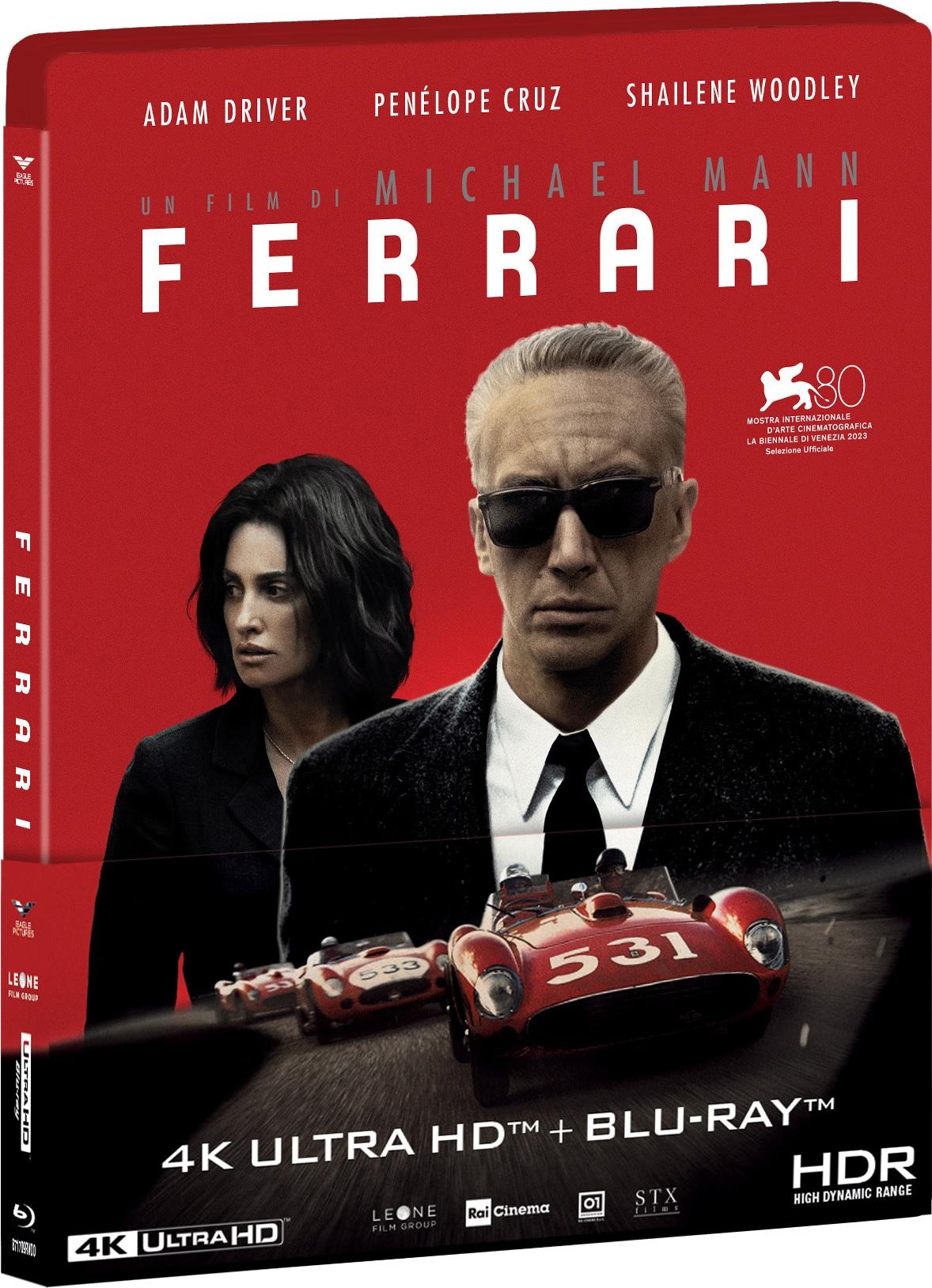 Blu-Ray 4K Uhd Ferrari (Steelbook) (4K Ultra Hd+Blu-Ray Hd) NUOVO SIGILLATO, EDIZIONE DEL 21/03/2024 SUBITO DISPONIBILE
