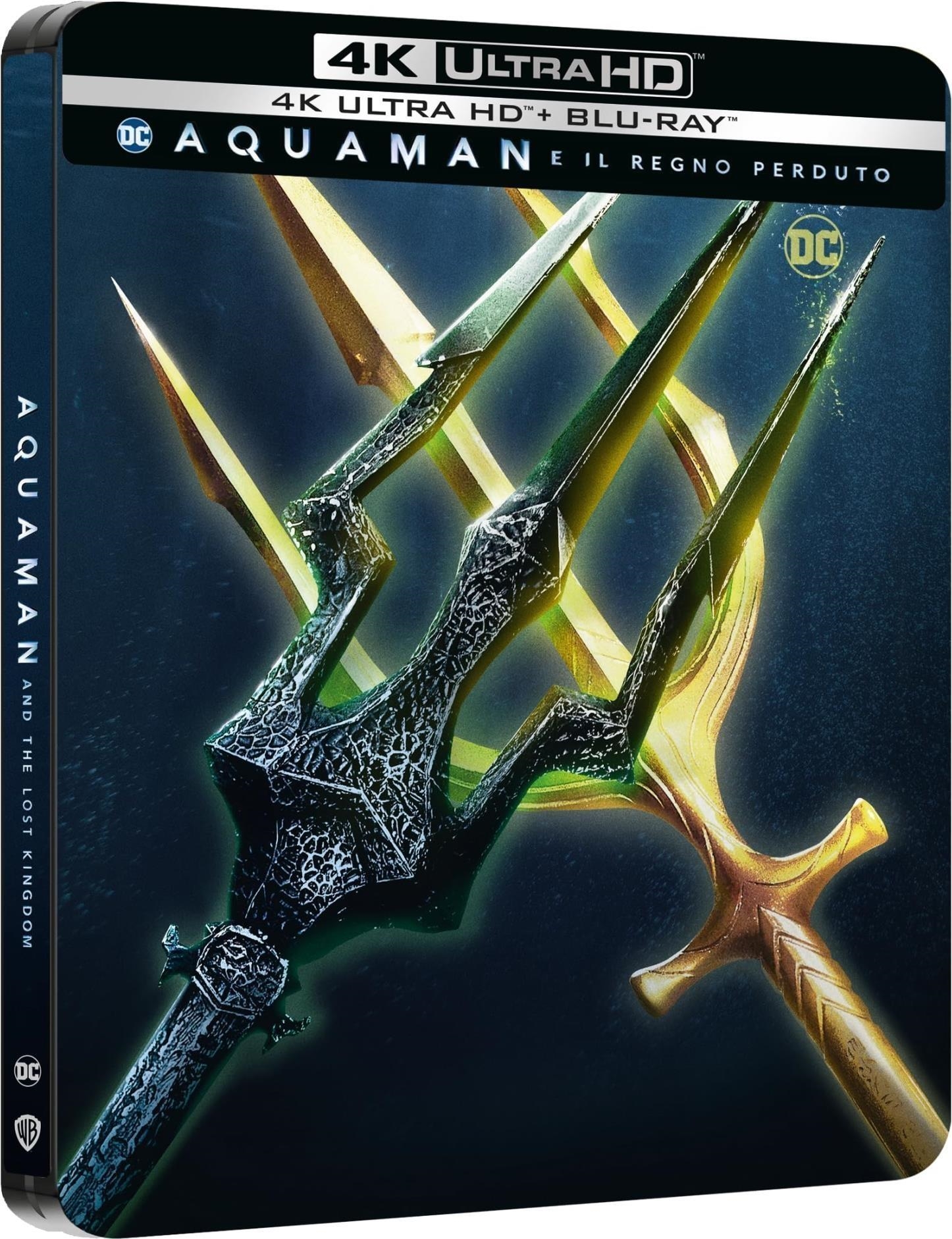 Blu-Ray 4K Uhd Aquaman E Il Regno Perduto (Steelbook 3) (4K Ultra Hd+Blu-Ray) NUOVO SIGILLATO, EDIZIONE DEL 14/03/2024 SUBITO DISPONIBILE
