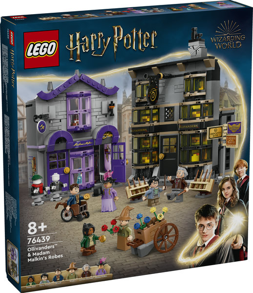 Harry Potter Olivander e Madama McClan: Abiti per Tutte le Occasioni 2 Modelli di Negozi Giocattolo da Costruire con 6 Minifigure Giochi Creativi per Bambini da 8 Anni da Collezione 76439