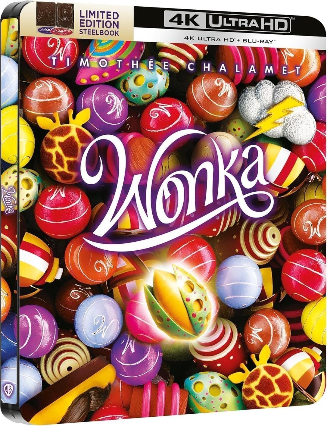 Blu-Ray 4K Uhd Wonka (Steelbook 3) (4K Ultra Hd + Blu-Ray) NUOVO SIGILLATO, EDIZIONE DEL 28/03/2024 SUBITO DISPONIBILE