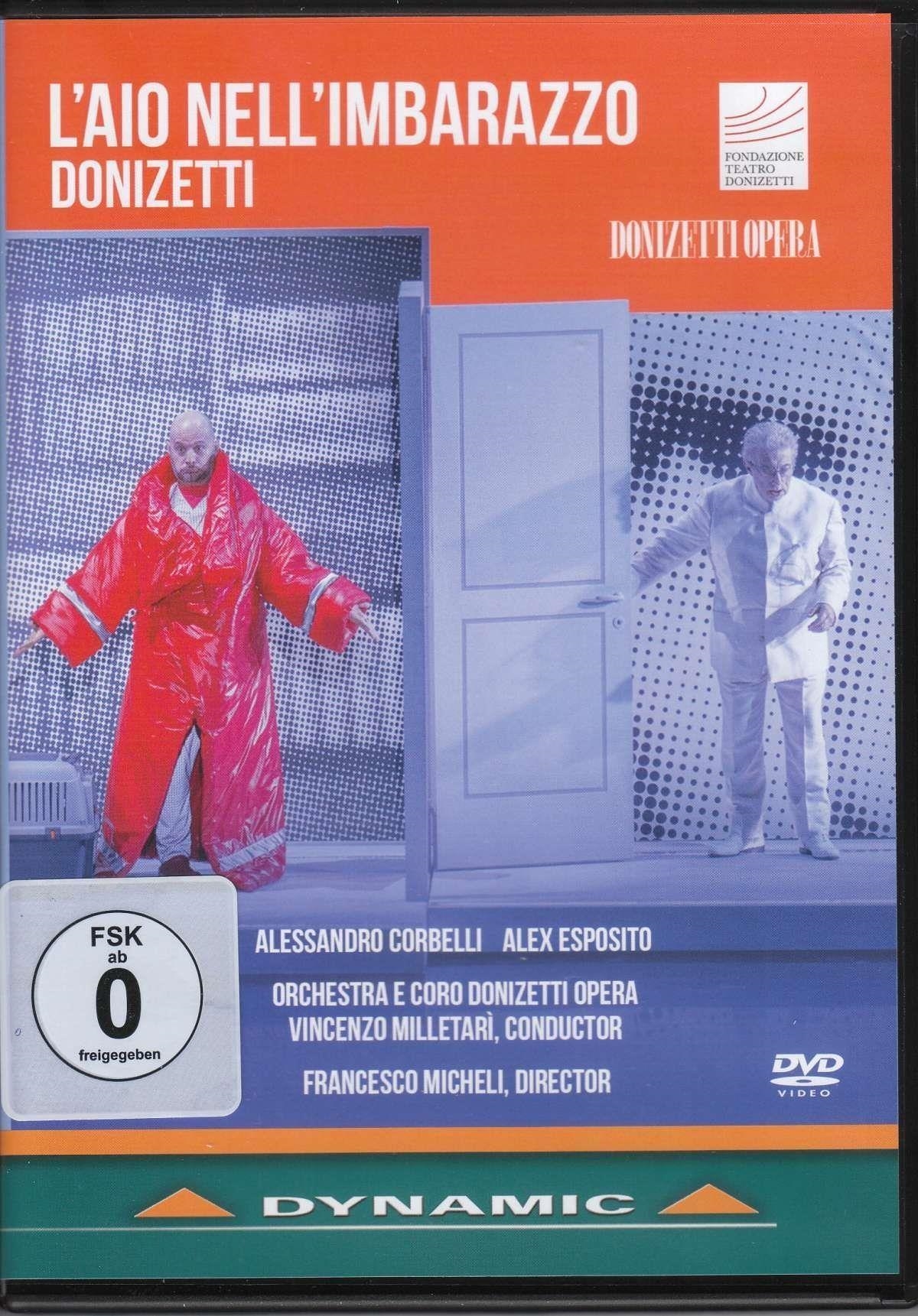 Music Dvd Gaetano Donizetti - L'Aio Nell'Imbarazzo NUOVO SIGILLATO, EDIZIONE DEL 06/03/2024 SUBITO DISPONIBILE