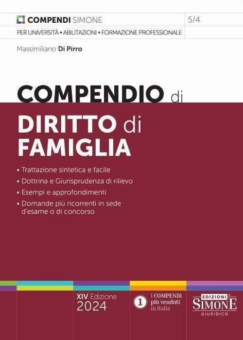 Libri Compendio Di Diritto Di Famiglia NUOVO SIGILLATO, EDIZIONE DEL 14/03/2024 SUBITO DISPONIBILE