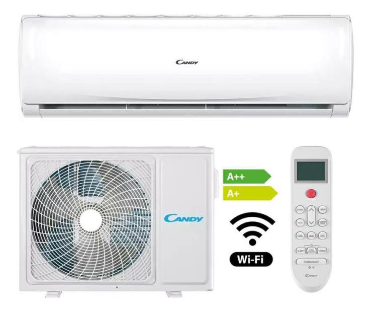 Candy CLIMATIZZATORE CY-12RA PURA - WIFI - UNITA' INTERNA + ESTERNA - 12000 BTU - INVERTER 6932063849620