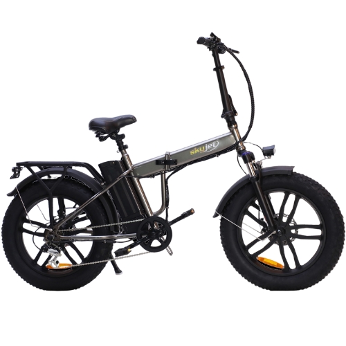 Skyjet BICI ELETTRICA CON PEDALATA ASSISTITA FAT BIKE SKYJET 20" NITRO PRO - 250W - GRIGIO...